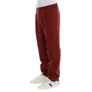 PANTALONE IN LINO MARRONE